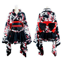 LQ-001 Knee-length Cute Kimono Lolita Dress For Girls?-??Punk Rave Clothing