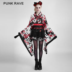 LQ-001 Knee-length Cute Kimono Lolita Dress For Girls?-??Punk Rave Clothing
