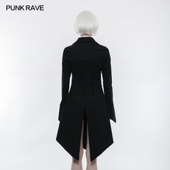 OPY-251 Figuring Style Gothic Shirt Long Blouse With Bat Wing Collar?-??Punk Rave Clothing