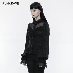 WLY-074 Cute Lolita Style Gothic Shirt Bubble Sleeves Blouse?-??Punk Rave Clothing