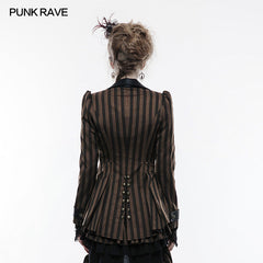WY-822 Steampunk High-low Style Punk Jacket For Women?-??Punk Rave Clothing
