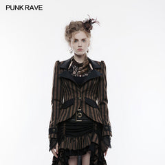 WY-822 Steampunk High-low Style Punk Jacket For Women?-??Punk Rave Clothing
