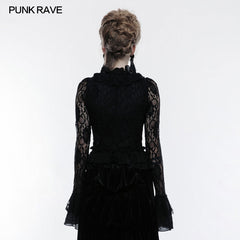 WY-829 Gorgeous Elastic Lace Fabric Gothic Jacket For Women?-??Punk Rave Clothing