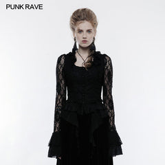 WY-829 Gorgeous Elastic Lace Fabric Gothic Jacket For Women?-??Punk Rave Clothing