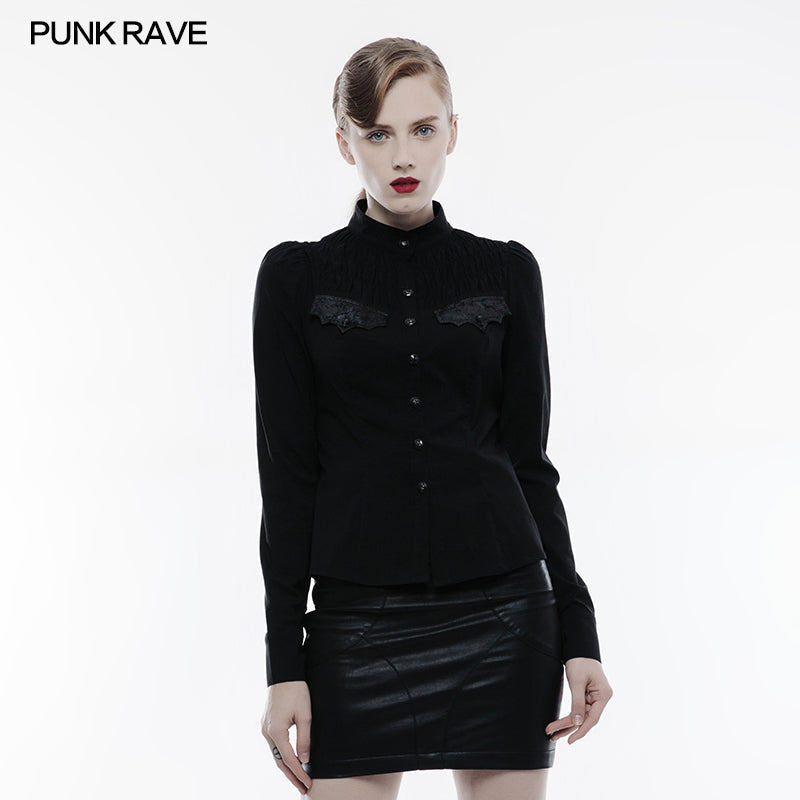 OY-841 Handsome Soft Elastic Punk Shirt For Women?-??Punk Rave Clothing