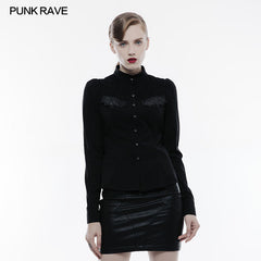 OY-841 Handsome Soft Elastic Punk Shirt For Women?-??Punk Rave Clothing