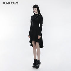 OPQ-236 Personality Punk Dress With Hollow Out And Zipper Design?-??Punk Rave Clothing