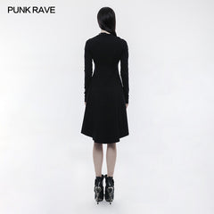 OPQ-236 Personality Punk Dress With Hollow Out And Zipper Design?-??Punk Rave Clothing