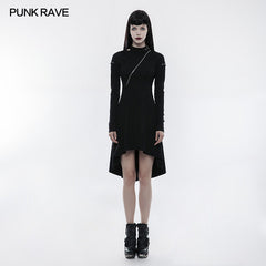 OPQ-236 Personality Punk Dress With Hollow Out And Zipper Design?-??Punk Rave Clothing