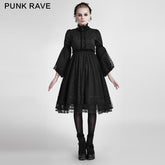 LQ-076 Lovely Puff Sleeves Lace Lolita Dress?-??Punk Rave Clothing