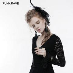 WS-242 Mesh Fabric Punk Accessory Lace Steampunk Glove?-??Punk Rave Clothing