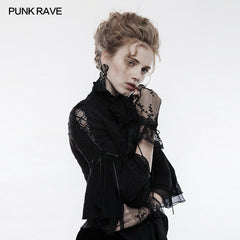WS-247 Elegant Gothic Accessory Lace Gloves With Cuff Split Design?-??Punk Rave Clothing