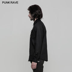 OY-875 Daily Wear Long Sleeve Punk Shirt For Men?-??Punk Rave Clothing