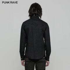 OY-875 Daily Wear Long Sleeve Punk Shirt For Men?-??Punk Rave Clothing
