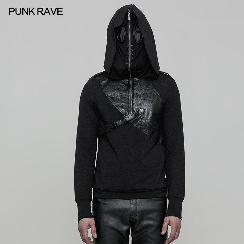 WT-512 Super Cool Pullover Mask Punk Hoodies For Men?-??Punk Rave Clothing