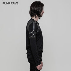 WT-513 Handsome Steampunk Long Sleeve Punk T-shirt For Men?-??Punk Rave Clothing