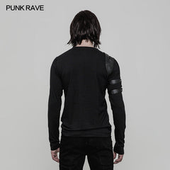 WT-513 Handsome Steampunk Long Sleeve Punk T-shirt For Men?-??Punk Rave Clothing