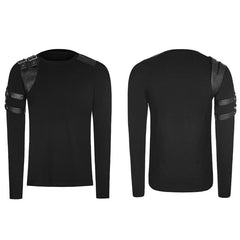 WT-513 Handsome Steampunk Long Sleeve Punk T-shirt For Men?-??Punk Rave Clothing