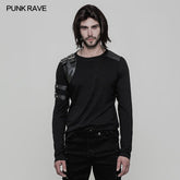 WT-513 Handsome Steampunk Long Sleeve Punk T-shirt For Men?-??Punk Rave Clothing