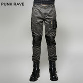 K-263 3D Pocket Military Tooling Vintage Cargo Punk Pants?-??Punk Rave Clothing