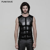 WT-515 Skinny Muscular Sleeveless Punk T-shirt For Men?-??Punk Rave Clothing