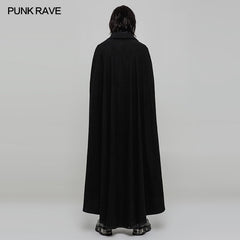 WY-878 Handsome Long Irregular Uniform Gothic Cloak With Sleeve Slit On Front?-??Punk Rave Clothing