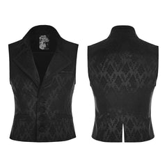 WY-851 Simple Fashion Jacquard Gothic Vest For Men?-??Punk Rave Clothing