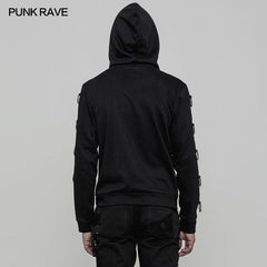 WY-865 Loose Comfortable Punk Sweater Hoodie Cardigan?-??Punk Rave Clothing