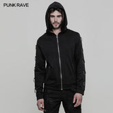 WY-865 Loose Comfortable Punk Sweater Hoodie Cardigan?-??Punk Rave Clothing