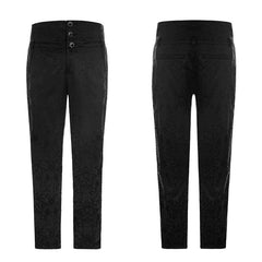 WK-313 Retro Jacquard Gothic Pants High Waist Trousers?-??Punk Rave Clothing