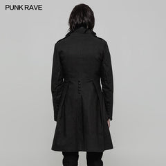 OY-881 Daily Life Simple Gothic Coat For Men?-??Punk Rave Clothing
