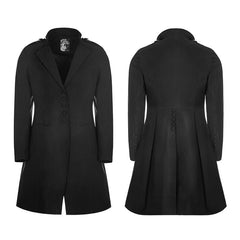 OY-881 Daily Life Simple Gothic Coat For Men?-??Punk Rave Clothing