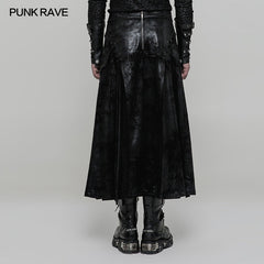 WQ-355 Gorgeous Three-quarter Gothic Skirt For Men?-??Punk Rave Clothing