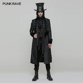 WY-874 Victoria Gorgeous Long Gothic Coat Stereo Jacquard Men Jacket?-??Punk Rave Clothing