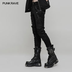 WK-319 Personality Vintage Trousers Punk Pants For Women?-??Punk Rave Clothing