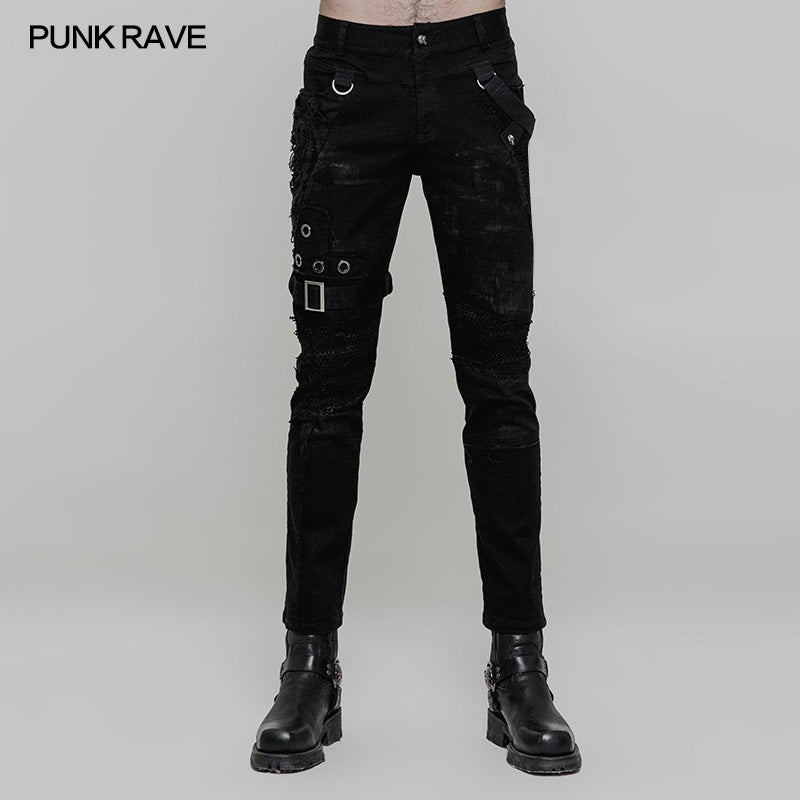 WK-319 Personality Vintage Trousers Punk Pants For Women?-??Punk Rave Clothing