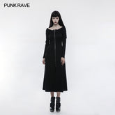 OPQ-269 Comfortable Simple Slim Dropped Shoulder Gothic Dress?-??Punk Rave Clothing