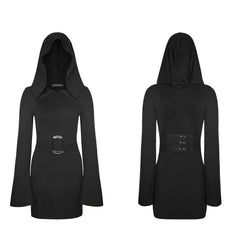 OPQ-288 Women Fashion Gothic Dress black Half Skirt With Oversized Witch Hat?-??Punk Rave Clothing
