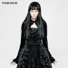 WLY-080 Lolita Style Bolero Exquisite Velvet Short Gothic Coat Wih Lace?-??Punk Rave Clothing