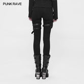WK-327 Futuristic Elastic Tight Trousers Punk Pants For Women?-??Punk Rave Clothing