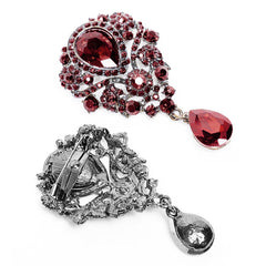 WS-280 Vintage Gothic Glass Brooch Pin Accessory?-??Punk Rave Clothing