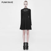 OQ-366 Daily High Elastic Knitted Punk Dress For Women?-??Punk Rave Clothing
