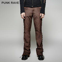 K-270 Steampunk Hipster Mens Hip Hop Wide Leg Punk Pants?-??Punk Rave Clothing