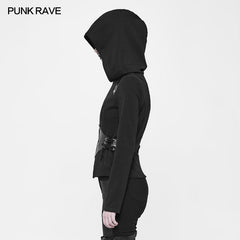 WY-903 Witch Short Hooded Cardigan Punk Sweater Coat?-??Punk Rave Clothing
