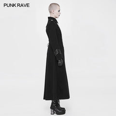 WY-892 Exquisite Woolen Gothic Jacket Uniform Retro Trench Coat?-??Punk Rave Clothing