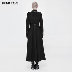 WY-892 Exquisite Woolen Gothic Jacket Uniform Retro Trench Coat?-??Punk Rave Clothing