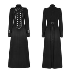 WY-892 Exquisite Woolen Gothic Jacket Uniform Retro Trench Coat?-??Punk Rave Clothing