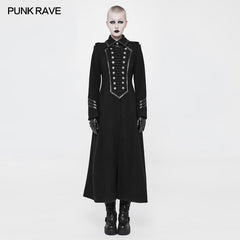 WY-892 Exquisite Woolen Gothic Jacket Uniform Retro Trench Coat?-??Punk Rave Clothing