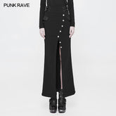 WQ-357 Handsome Military Uniform Long Punk Skirt For Women?-??Punk Rave Clothing