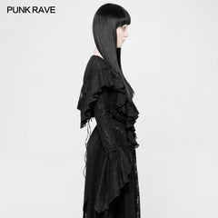 WY-886 Gothic Decadent Short Coat Lace Mesh Shrug Bolero?-??Punk Rave Clothing
